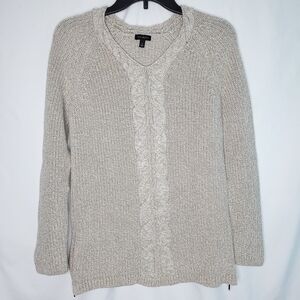 TALBOTS Women's V-neck Long Sleeve Sweater SMALL